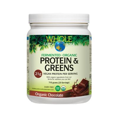 Whole Earth & Sea Organic Fermented Protein & Greens Chocolate 710g Whole Earth & Sea Organic Fermented Protein & Greens Chocolate 710g
